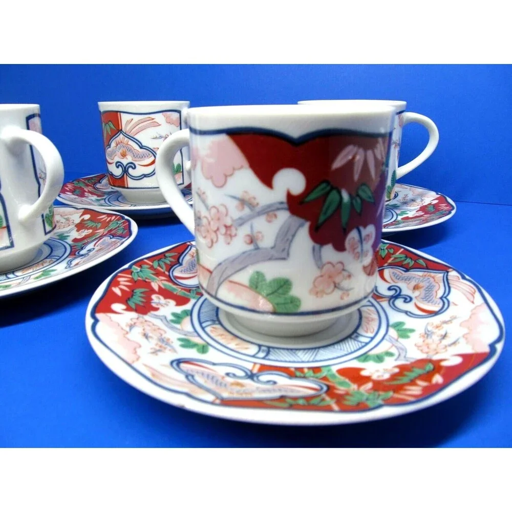 Georges Briard Heirloom Tea Cups And Saucers 4 sets